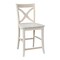 International Concepts Vineyard Counter Height Stool, 24" Seat Height, Unfinished S-142 - alternate 5